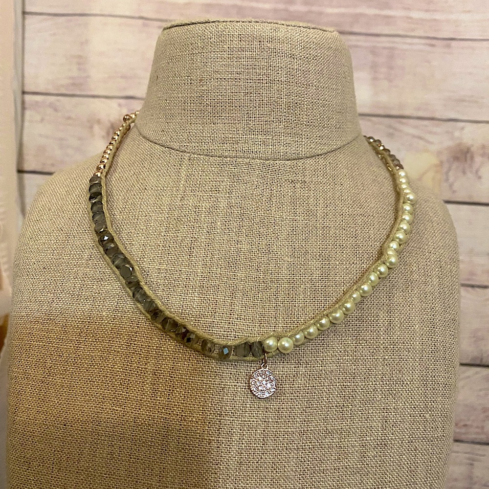 LOFT magnetic beaded necklace